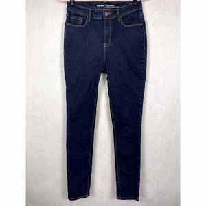 Old Navy Rockstar Skinny Jeans High Rise Dark Blue Wash Womens Size 10 Stretch